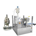 Sıvı ve macun için piston dolgulu otomatik önceden yapılmış torba doldurma contası ambalajı