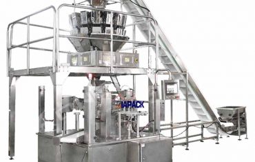 Fermuar paketleme yapıştırma makinesi ile otomatik döner doy çanta