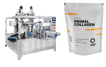 Fermuarlı doy çanta için otomatik toz paketleme makinesi