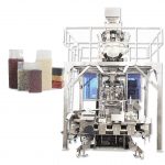 Tahıl için dolum paketleme makinesi oluşturan otomatik tuğla tipi vakum poşeti