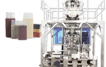 Tahıl için dolum paketleme makinesi oluşturan otomatik tuğla tipi vakum poşeti